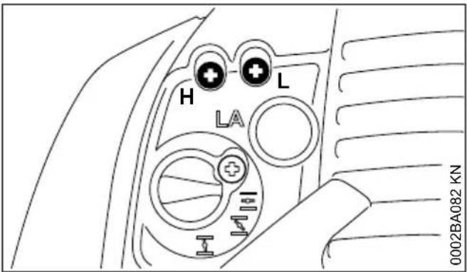 STIHL BR 350 - Impostazione standard - 1