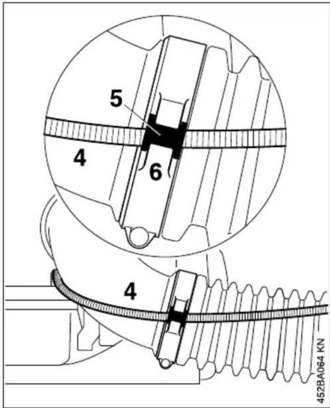 STIHL BR 350 - Regolazione dell'impugnatura di lavoro - 2