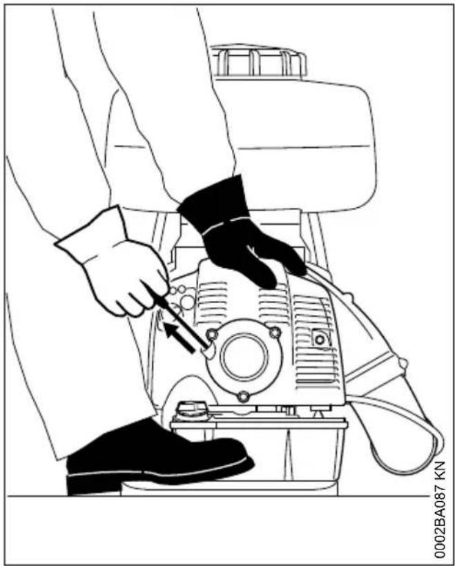STIHL SR 450 - Starten - 1