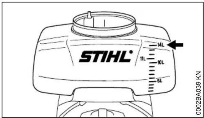 STIHL SR 450 - Utilisation en mode atomiseur - 3
