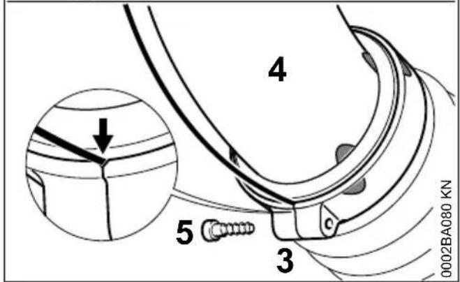 STIHL SR 450 - Faltenschlauch an Krümmermontieren - nur SR 450 - 4