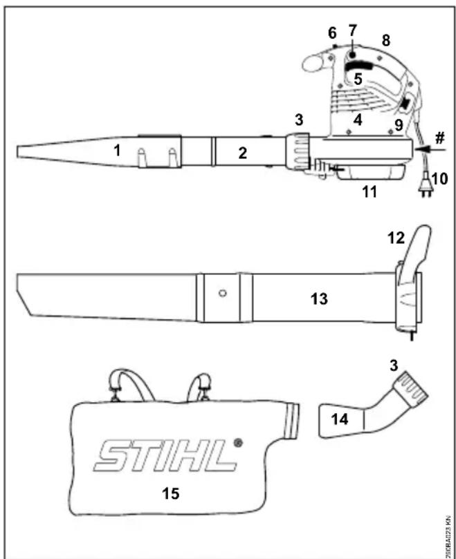 STIHL BGE 71 - Particolari di usura - 1