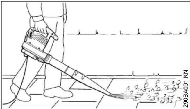 STIHL BGE 71 - Gerät halten und führen - 1
