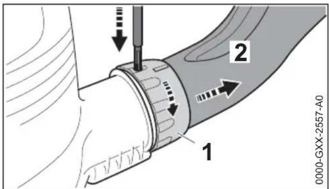 STIHL BGE 71 - Krümmer demontieren - 1