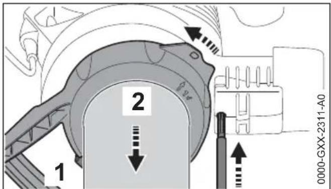 STIHL BGE 71 - Removing the Suction Tube - 1