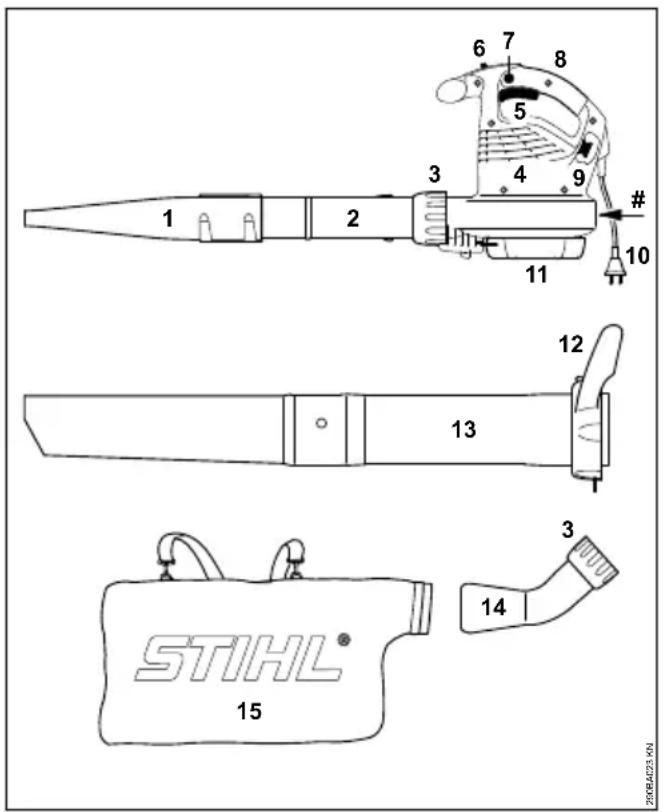 STIHL BGE 71 - Pièces d'usure - 1