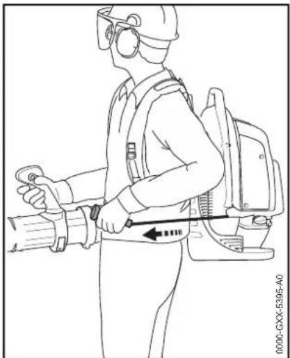 STIHL BR 800 - Après de courtes interruptions du travail - 1