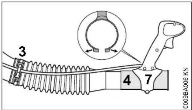 STIHL BR 430 - Bedieningshandgreep monteren - 1