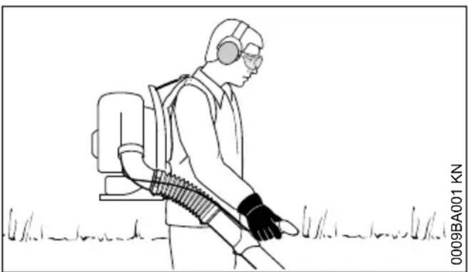 STIHL BR 430 - Utilizzare il soffiatore - 1