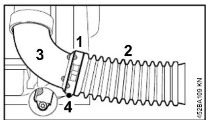 STIHL BR 600 - Montage des tubes de soufflage - 4