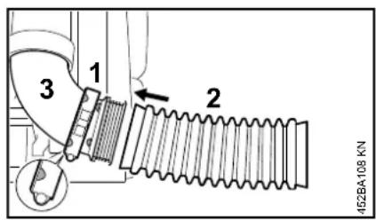 STIHL BR 600 - Montage des tubes de soufflage - 3