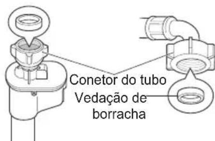 LG T1666NEFTFC - Verificar o vedante de borracha no tubo de abastecimento - 2
