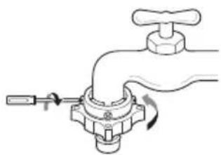 LG T1666NEFTFC - Raccordement d'un tuyau de type rapide à un robinet sans filetage - 3