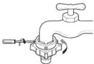 LG T1666NEFTFC - Ligar um tubo de tipo simples a uma torneira sem rosca - 3