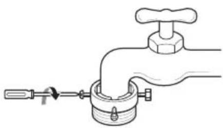 LG T1666NEFTFC - Raccordement d'un tuyau de type visse à un robinet sans filetage - 4
