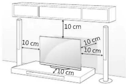 LG OLED65E6T - 將電視架設在桌面 - 1