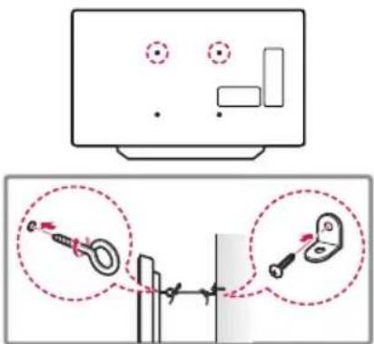 LG OLED65B7P - Securing the TV to a Wall (optional) - 1