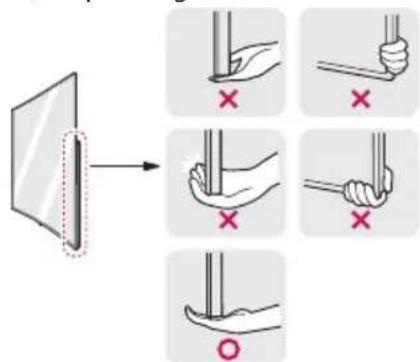 LG OLED65B7P - Lifting and Moving the TV - 2