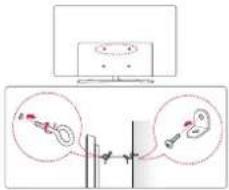 LG 55UH770V - Securing the TV to a wall - 1