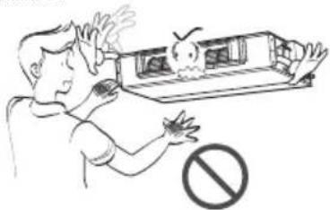 Illustration showing a person reacting to a smoking device with a 'no' symbol, indicating no smoking or no smoking.