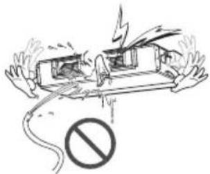 LG MULTI V URNU96GB8A2 - Do not allow water to run into electric parts. - 9