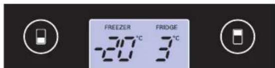 LG GBB539SWHWB - Sádan justeres temperaturen i koleskabsog fryser-sektionen - 1