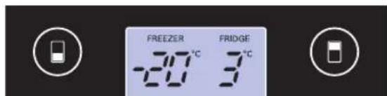 LG GBB539SWHWB - How to adjust the temperature in the refrigerator and freezer compartment - 1