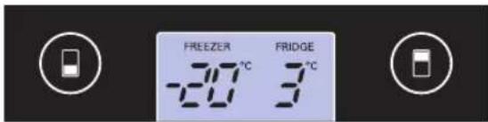 LG GBB539SWHWB - Justera temperatur i kyl-och friesdelen - 1