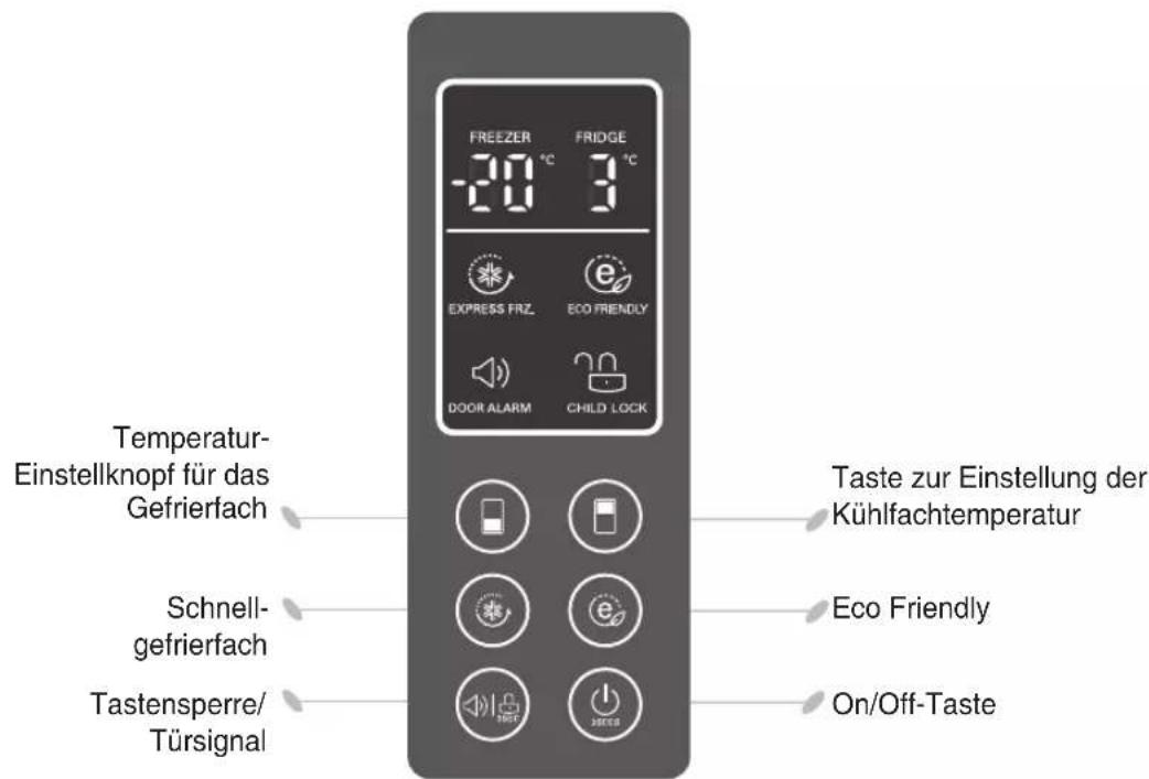 LG GBB539SWHWB - Einstellen der Temperatur und Funktionen - 1