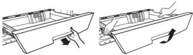 LG GBB539SWHWB - How to separate the vegetable drawer or opti-zone drawer (Optional) - 1