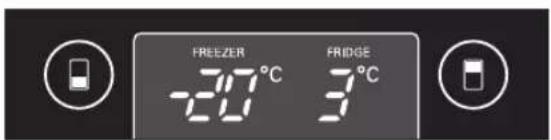LG GBB539SWHWB - Justering av temperaturen i kjole og fryseeksjonene - 2