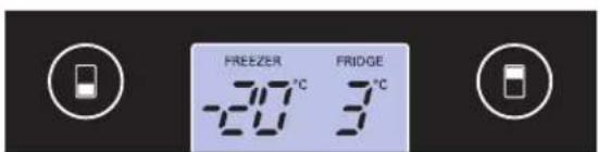 LG GBB539SWHWB - Justering av temperaturen i kjole og fryseeksjonene - 1