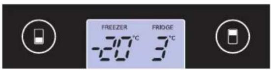 LG GBB539SWHWB - Instellen van de temperatuur in het koelen vriesvak - 1
