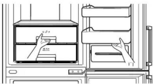 LG GBB539SWHWB - Separación del Cajón de verduras - 1