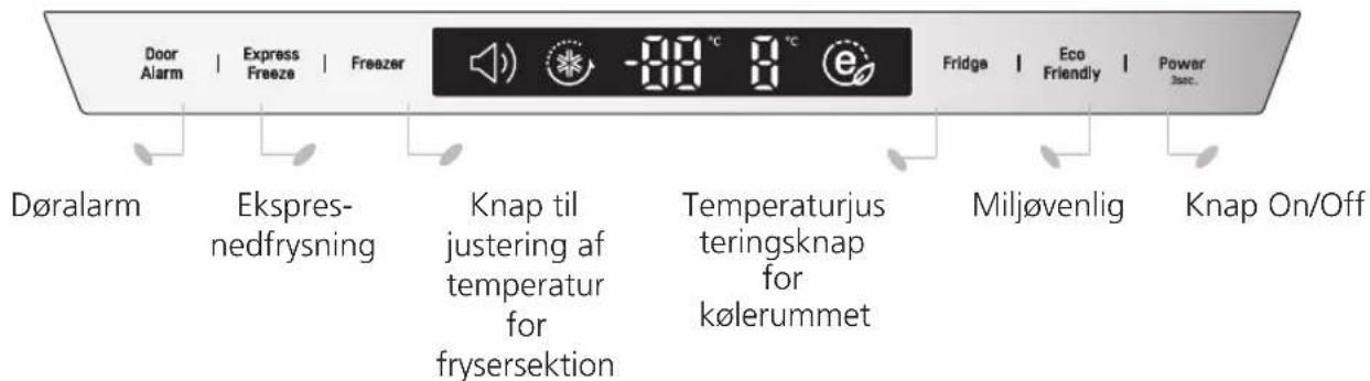 LG GBB539SWHWB - Display-panel til temperaturkontrol - 3