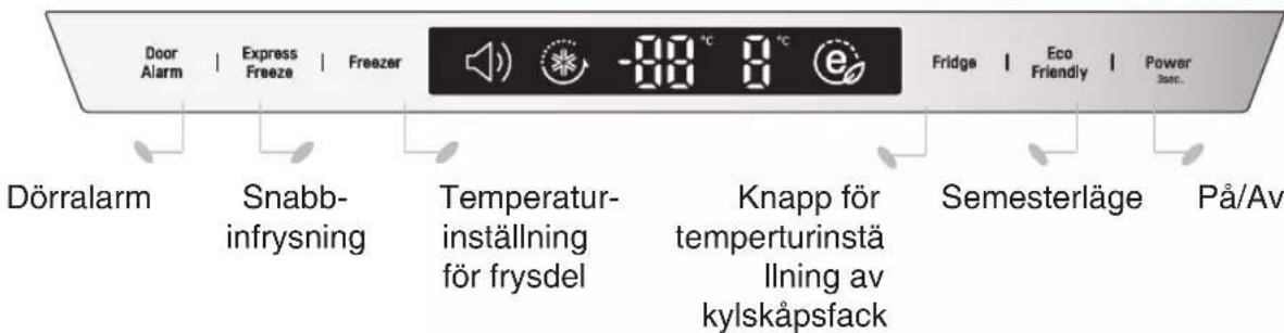 LG GBB539SWHWB - Displaypanel for temperaturkontroll - 3