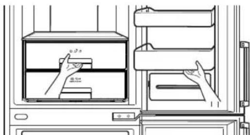 LG GBB539SWHWB - Como Separar a gaveta dos legumes - 1