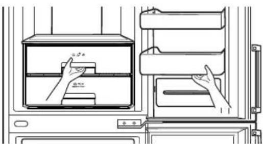 LG GBB539SWHWB - How to separate the vegetable drawer - 1