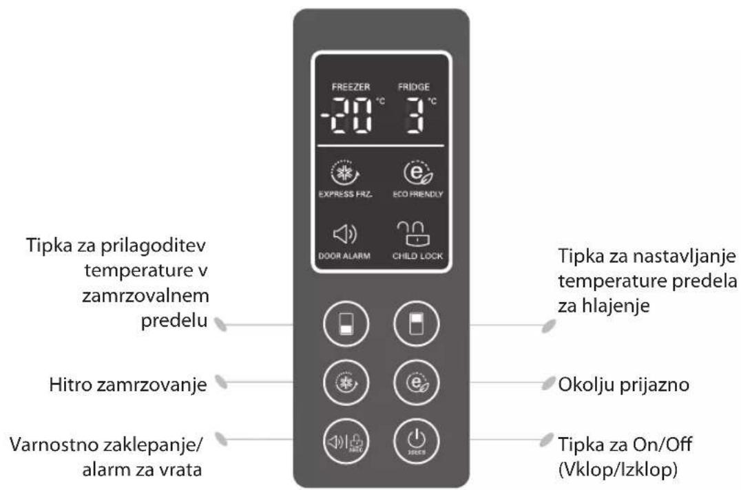 LG GBB539SWHWB - Prikazovalna plošča za nadzor temperature - 1