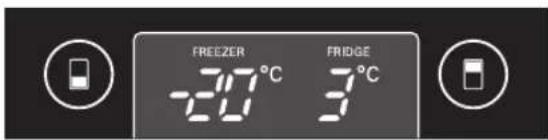 LG GBB539SWHWB - Nastavitev temperature v hladilmem in zamrzovalnem predelu - 2