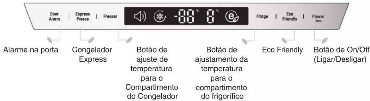 LG GBB539SWHWB - Como ajustar as temperatas e funções - 3