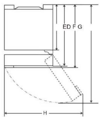 LG GBB530NSQWB - Dimensiones y separaciones - 3