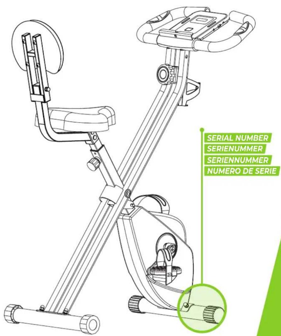 VirtuFit Folding Bike with Tablet Holder - 1