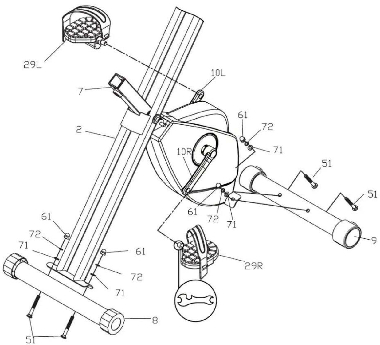 VirtuFit Folding Bike with Tablet Holder - TOOLKIT - 18