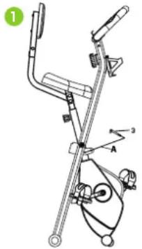 VirtuFit Folding Bike with Tablet Holder - FALTEN (2) - 1
