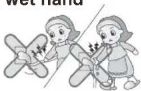 Wet hand