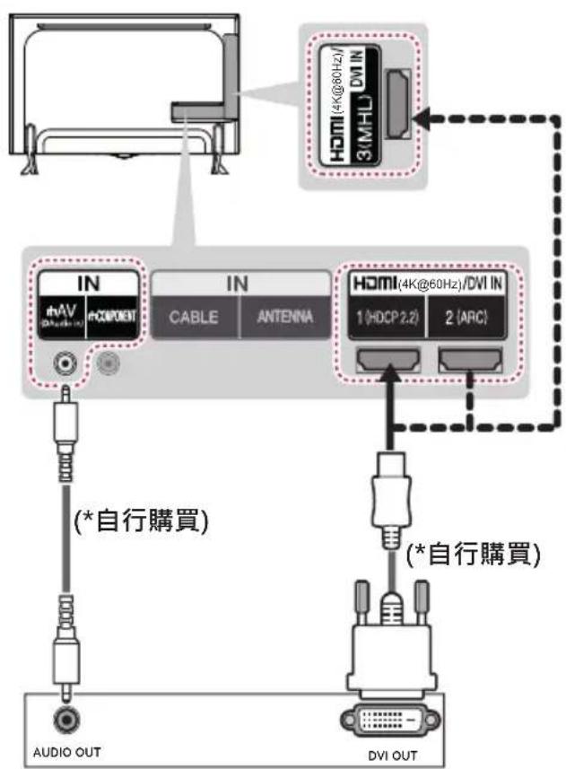 LG 55UB700T - 方法B: DVI轉HDMI連接 - 3