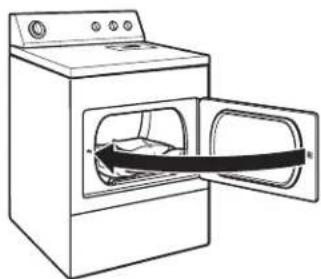 Crosley CED137SDW - Load the dryer - 1