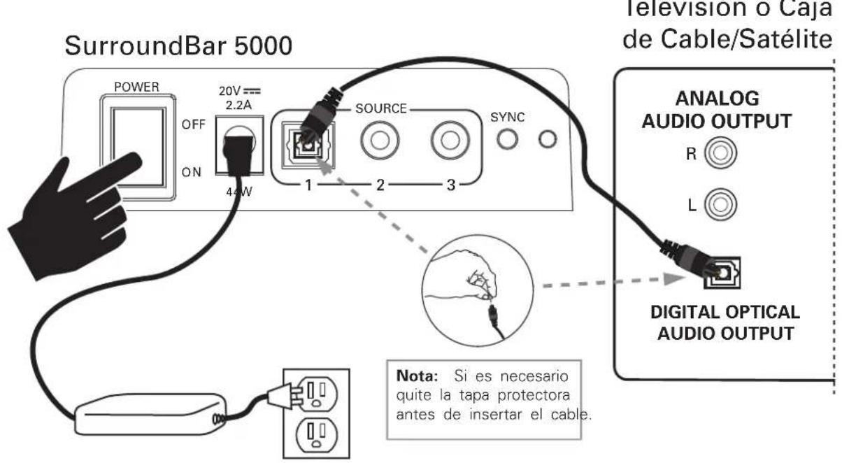 POLK SurroundBar 5000 - CONEXIÓN DEL SUBWOOFER - 1