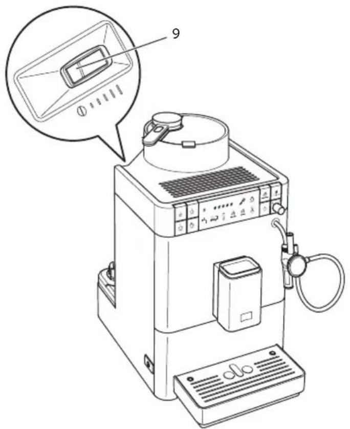 MELITTA Caffeo Passione Varianza CS - Réglage de la finesse de mouture - 1